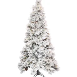 7.5' Flocked Atka Pine 3Mm 950Ww, K171176Led, Vickerman