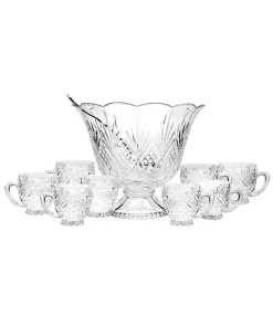 10 Piece Set Includes Bowl, Ladle, And 8 Cups