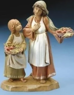 Ava & Lea Shepherdess And Child 5", Fontanini, 57523