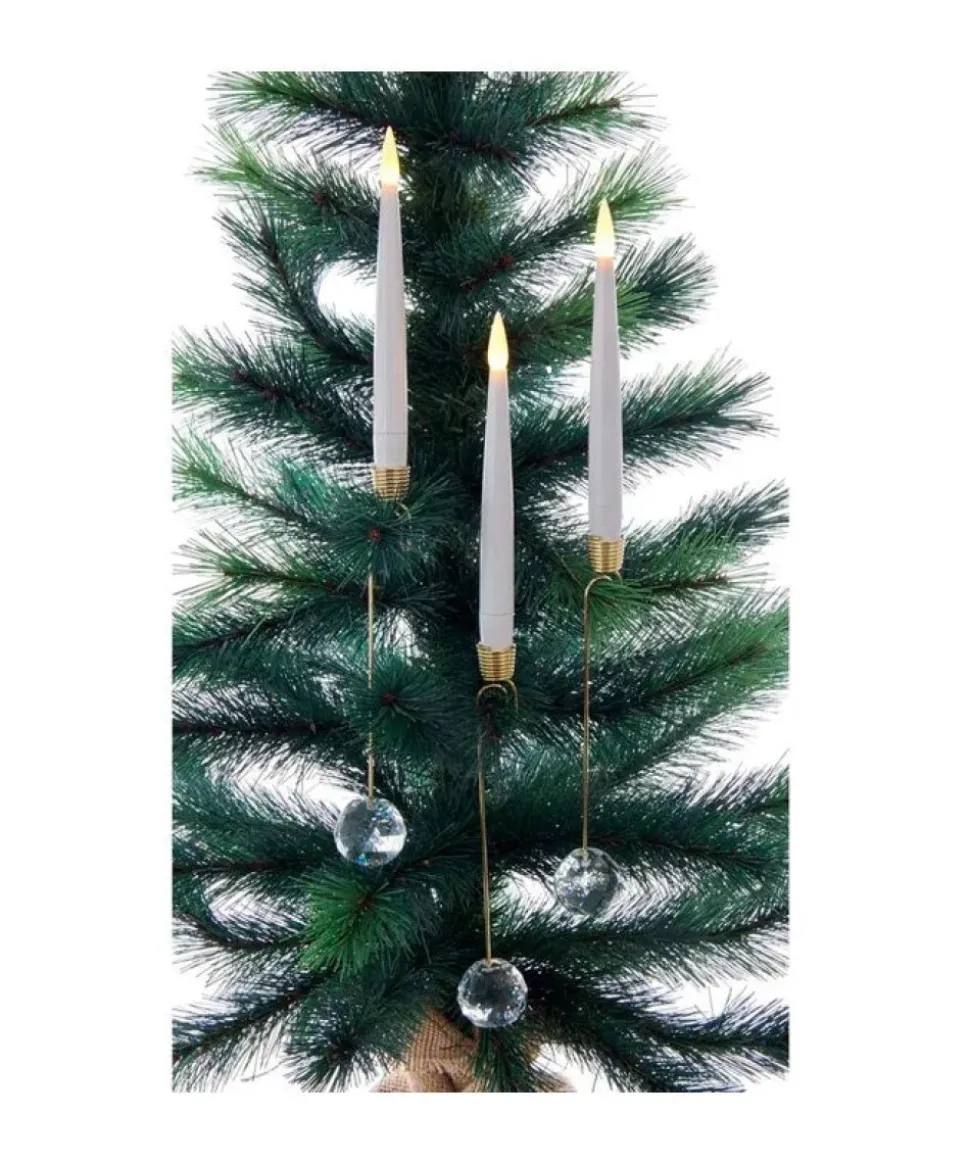 Battery-Operated Candle With Glass Weight Light Set, Bat0001, Kurt Adler