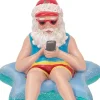 Beach Santa In Starfish Float Christmas Ornament, E0467, Kurt Adler