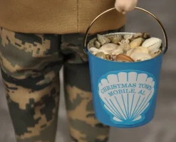 Beach Santa With Sailboat Christmas Town Exclusive, Byers Choice, Znau171