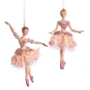 Blush Pink Ballerina Ornaments, 2 Assorted, E0534, Kurt Adler