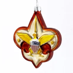 Boy Scout Logo Glass Ornament, Bs0001