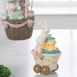 Bunny And Chick In Basket