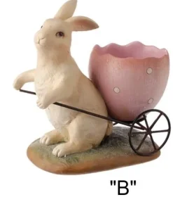 Bunny Or Chick With Wagon