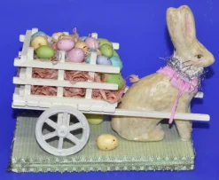 Bunny Pullinng A Cart Of Eggs