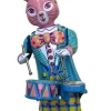 Bunny With Drums, Collectible Tin Toy, Ms298