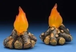 Campfires Lighted Set Of 2, Fontanini, 50813