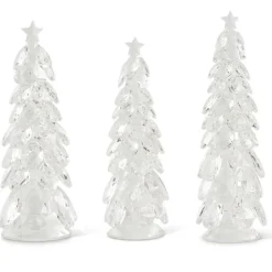 Christmas Trees W/Star , Crystal Tear Drop Set/3