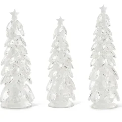 Christmas Trees W/Star , Crystal Tear Drop Set/3