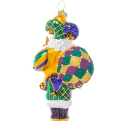 Cr, Bourbon Street Santa, 1021104, Christopher Radko