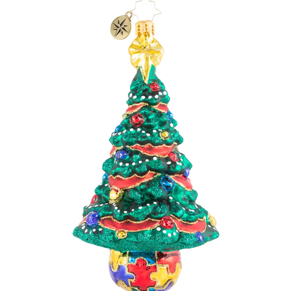 Cr, Puzzle Pieces Pine, 1020831, Christopher Radko