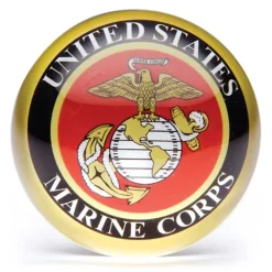 Crystal Paperweight Marine Corp