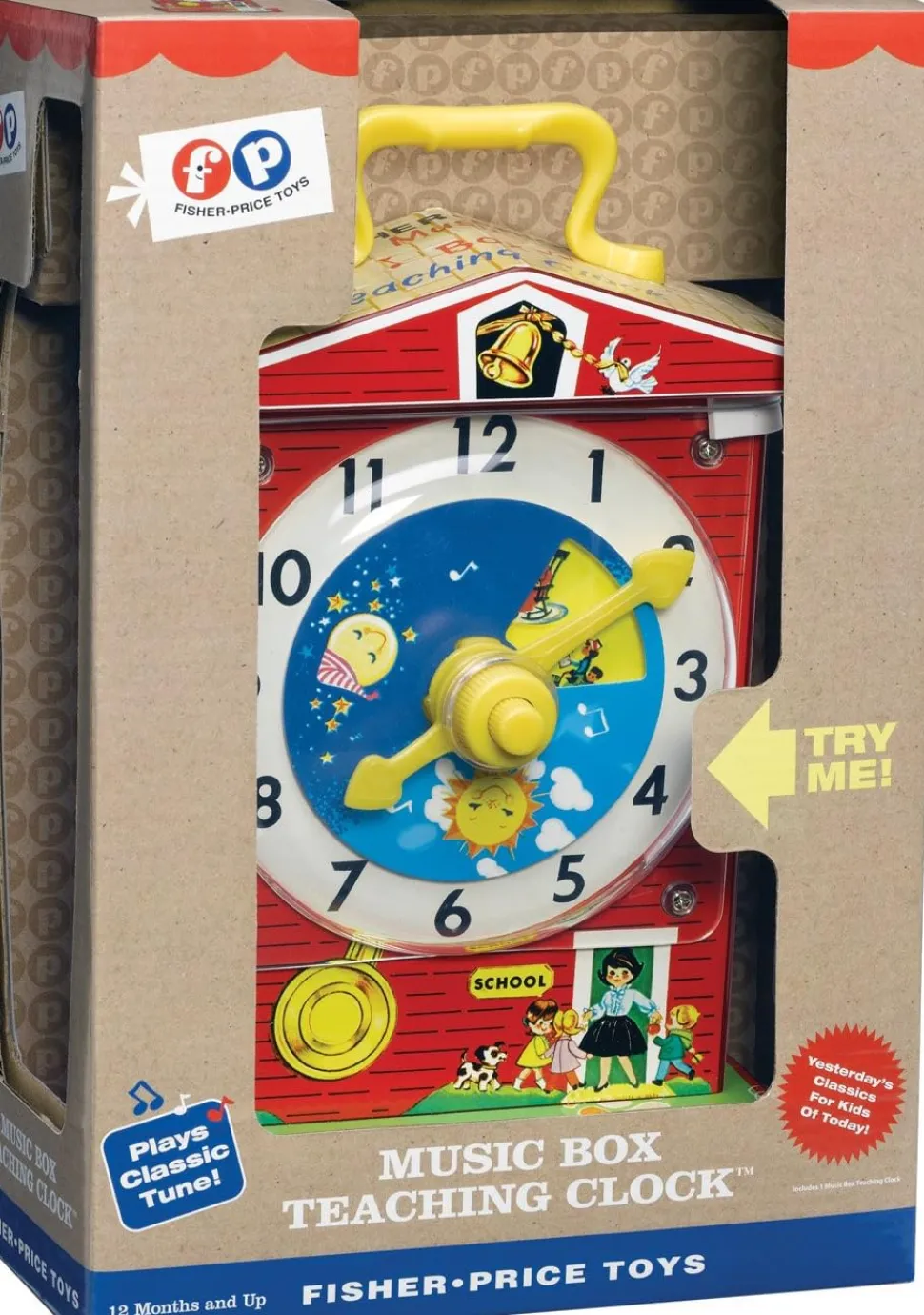 Fisher Price, Classic Teaching Clock, 1698
