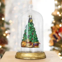 Glass Dome Ornament Cover-Gold