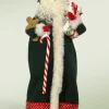 Green Santa With Candy Cane, Byers Choice, 3153