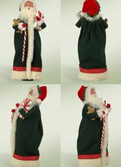 Green Santa With Candy Cane, Byers Choice, 3153