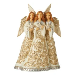 Jim Shore, Holiday Lustre Trio Of Angels, 6006611, Heartwood Creek