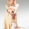 Joan, Woman Holding Sheep 5", Fontanini, 54027