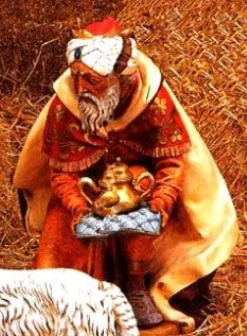 King Gaspar Kneeling 50", Fontanini, 52315