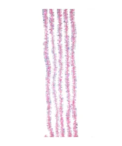 100-Light Pink Iridescent Tinsel Cascade Light Set, Ad1001Pp, Kurt Adler
