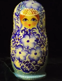 Matryoshka In Blue Nesting 5