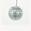 Mirrored Disco Ball Glass Ornaments, 12-Piece Box Set