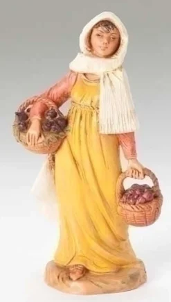 Moriah With Fig Basket 5", Fontanini, 54006