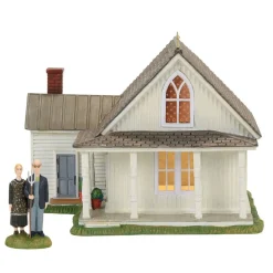 Nev, American Gothic, Set Of 2, New England Village, 4056684