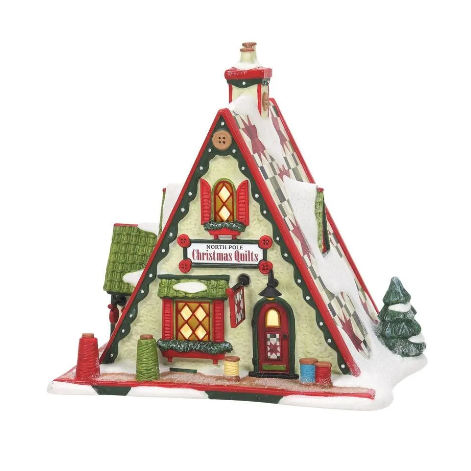Np, Christmas Quilts, 6009771, North Pole Village