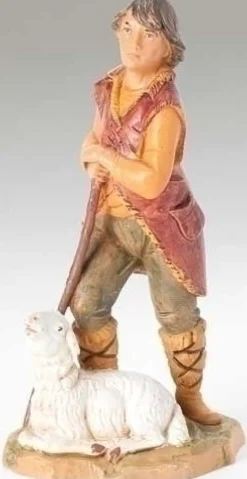 Paul, Shepherd W/Sheep 5", Fontanini, 72686