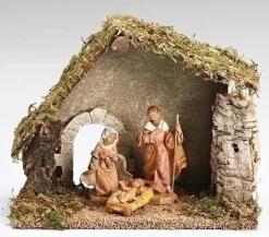 3Pc St W/Starter Stable Fontanini 5", Fontanini, 54710