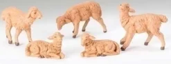 Sheep Nativity Figs 5Pc St 5", Fontanini, 52539
