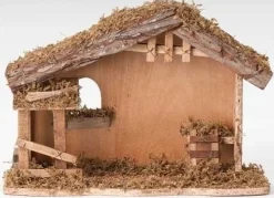 Stable, Wooden, 5", Fontanini, 54628