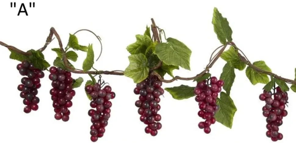 Thick Grape Vine Garland 2 Asst, D1745