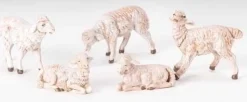 White Sheep, Set/5 5", Fontanini, 72539