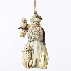 Woodland Snowman Ornament